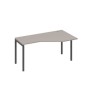 А4 А2 056 МП (Мокко премиум/Антрацит) Стол эргономичный правый "Техно" на металлокаркасе DUE