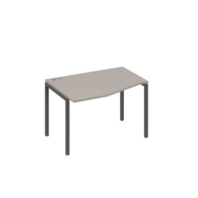 А4 А2 061 МП (Мокко премиум/Антрацит) Стол эргономичный левый "Техно" на металлокаркасе DUE
