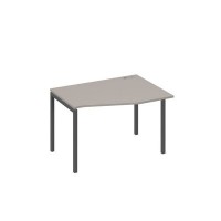 А4 А2 062 МП (Мокко премиум/Антрацит) Стол эргономичный правый "Техно" на металлокаркасе DUE