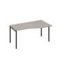 А4 А2 066 МП (Мокко премиум/Антрацит) Стол эргономичный правый "Техно" на металлокаркасе DUE