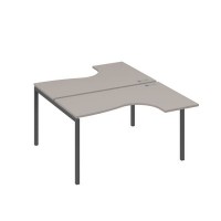 А4 А2 181 МП (Мокко премиум/Антрацит) Рабочая станция опоры DUE столы 2х140 Классика