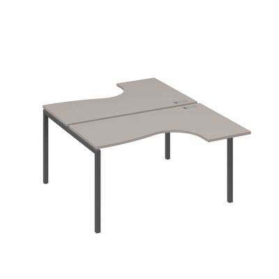 А4 А2 181 МП (Мокко премиум/Антрацит) Рабочая станция опоры DUE столы 2х140 Классика