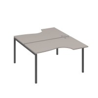 А4 А2 184 МП (Мокко премиум/Антрацит) Рабочая станция опоры DUE столы 2х140 Классика