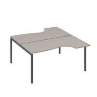 А4 А2 185 МП (Мокко премиум/Антрацит) Рабочая станция опоры DUE столы 2х160 Классика