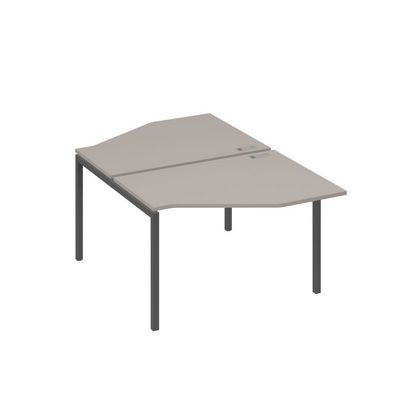 А4 А2 186 МП (Мокко премиум/Антрацит) Рабочая станция опоры DUE со столами Техно 2х120