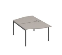 А4 А2 189 МП (Мокко премиум/Антрацит) Рабочая станция каркас DUE столы 2х120 Техно