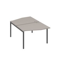 А4 А2 189 МП (Мокко премиум/Антрацит) Рабочая станция каркас DUE столы 2х120 Техно
