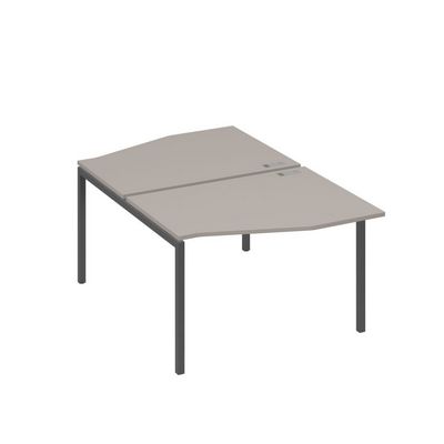 А4 А2 189 МП (Мокко премиум/Антрацит) Рабочая станция каркас DUE столы 2х120 Техно