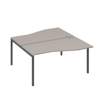 А4 А2 191 МП (Мокко премиум/Антрацит) Рабочая станция каркас DUE столы 2х160 Техно