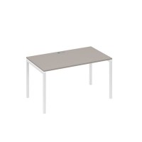 А4 Б2 024 МП (Мокко премиум/Белый) Стол письменный на металлокаркасе DUE