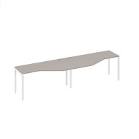 А4 Б2 055-2 МП (Мокко премиум/Белый) Рабочая станция опоры DUE столы Техно 2х160