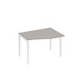 А4 Б2 062 МП (Мокко премиум/Белый) Стол эргономичный правый "Техно" на металлокаркасе DUE