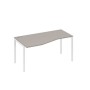 А4 Б2 065 МП (Мокко премиум/Белый) Стол эргономичный левый "Техно" на металлокаркасе DUE