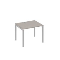 А4 С2 022 МП (Мокко премиум/Серый) Стол письменный на металлокаркасе DUE