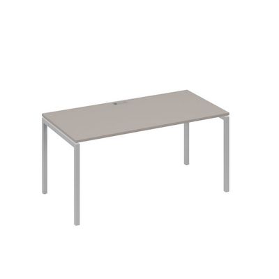 А4 С2 025 МП (Мокко премиум/Серый) Стол письменный на металлокаркасе DUE