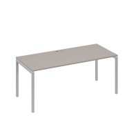 А4 С2 026 МП (Мокко премиум/Серый) Стол письменный на металлокаркасе DUE