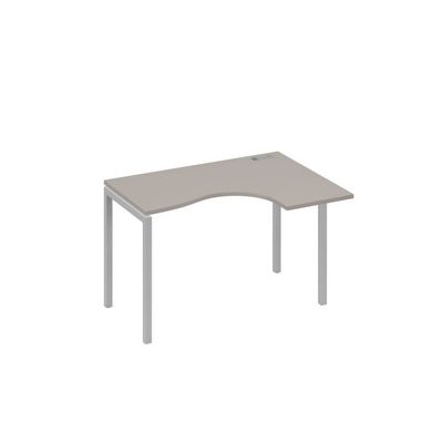 А4 С2 032 МП (Мокко премиум/Серый) Стол эргономичный правый "Классика" на металлокаркасе DUE