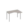 А4 С2 032 МП (Мокко премиум/Серый) Стол эргономичный правый "Классика" на металлокаркасе DUE