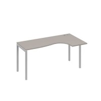 А4 С2 036 МП (Мокко премиум/Серый) Стол эргономичный правый "Классика" на металлокаркасе DUE