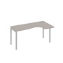 А4 С2 036 МП (Мокко премиум/Серый) Стол эргономичный правый "Классика" на металлокаркасе DUE