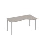 А4 С2 046 МП (Мокко премиум/Серый) Стол эргономичный правый "Классика" на металлокаркасе DUE