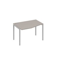 А4 С2 061 МП (Мокко премиум/Серый) Стол эргономичный левый "Техно" на металлокаркасе DUE