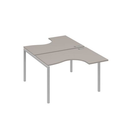 А4 С2 180 МП (Мокко премиум/Серый) Рабочая станция опоры DUE столы 2х120 Классика