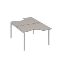 А4 С2 183 МП (Мокко премиум/Серый) Рабочая станция опоры DUE столы 2х120 Классика