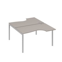 А4 С2 184 МП (Мокко премиум/Серый) Рабочая станция опоры DUE столы 2х140 Классика