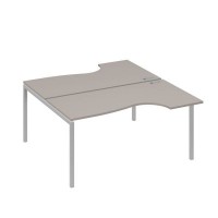 А4 С2 185 МП (Мокко премиум/Серый) Рабочая станция опоры DUE столы 2х160 Классика