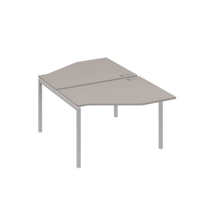 А4 С2 186 МП (Мокко премиум/Серый) Рабочая станция опоры DUE со столами Техно 2х120