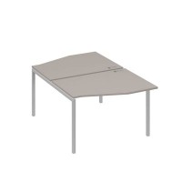 А4 С2 189 МП (Мокко премиум/Серый) Рабочая станция каркас DUE столы 2х120 Техно