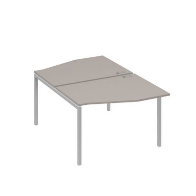 А4 С2 189 МП (Мокко премиум/Серый) Рабочая станция каркас DUE столы 2х120 Техно