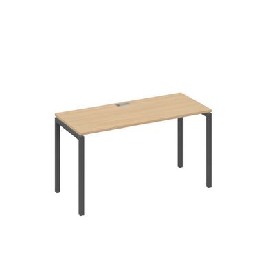 А4 А2 004 НД (Натуральный дуб/Антрацит) Стол письменный на металлокаркасе DUE