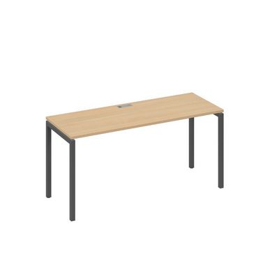 А4 А2 005 НД (Натуральный дуб/Антрацит) Стол письменный на металлокаркасе DUE