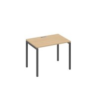 А4 А2 012 НД (Натуральный дуб/Антрацит) Стол письменный на металлокаркасе DUE