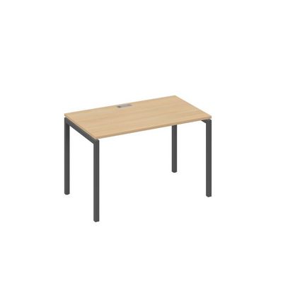 А4 А2 013 НД (Натуральный дуб/Антрацит) Стол письменный на металлокаркасе DUE