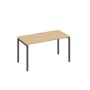 А4 А2 014 НД (Натуральный дуб/Антрацит) Стол письменный на металлокаркасе DUE