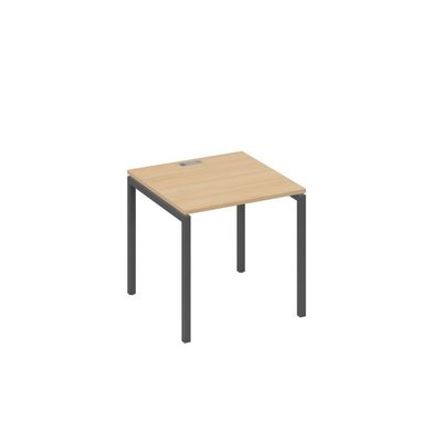 А4 А2 021 НД (Натуральный дуб/Антрацит) Стол письменный на металлокаркасе DUE