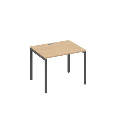 А4 А2 022 НД (Натуральный дуб/Антрацит) Стол письменный на металлокаркасе DUE
