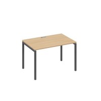 А4 А2 023 НД (Натуральный дуб/Антрацит) Стол письменный на металлокаркасе DUE