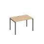 А4 А2 023 НД (Натуральный дуб/Антрацит) Стол письменный на металлокаркасе DUE