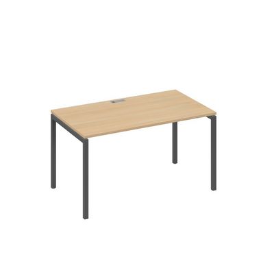 А4 А2 024 НД (Натуральный дуб/Антрацит) Стол письменный на металлокаркасе DUE