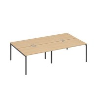 А4 А2 177-2 НД (Натуральный дуб/Антрацит) Рабочая станция металлокаркас DUE 4х140