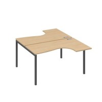 А4 А2 181 НД (Натуральный дуб/Антрацит) Рабочая станция опоры DUE столы 2х140 Классика