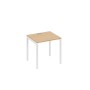 А4 Б2 011 НД (Натуральный дуб/Белый) Стол письменный на металлокаркасе DUE