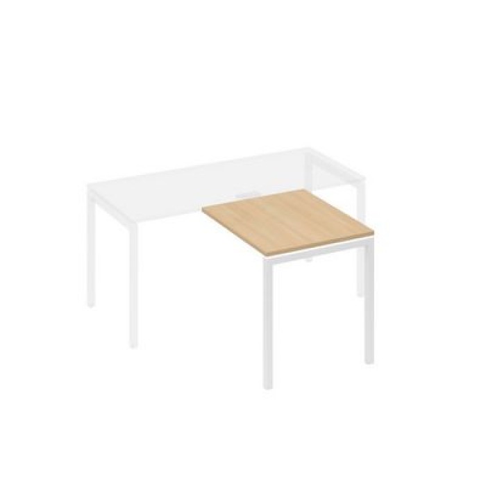 А4 Б2 073 НД Брифинг-приставка с каркасом DUE, натуральный дуб, белый