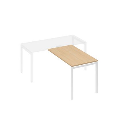 А4 Б2 074 НД (Натуральный дуб/Белый) Брифинг-приставка с каркасом DUE