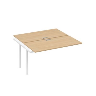 А4 Б2 174-1 НД (Натуральный дуб/Белый) Секция станции на металлокаркасе DUE 2х140