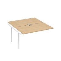 А4 Б2 177-1 НД (Натуральный дуб/Белый) Секция станции на металлокаркасе DUE 2х140